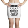 Camping Where Friends And Marshmallow Get Toasted At The Same Time Mini Skirts