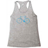 cycling bikes bike cycle riding retro sticker transfer tv funny iron o Racerback Tank