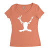 hannibal   stag Women's Triblend Scoop T-shirt