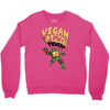 vegan pizza power Crewneck Sweatshirt