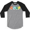 golf 3d 3/4 Sleeve Shirt