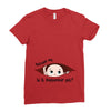 September Peeking Out Baby Boy Ladies Fitted T-Shirt
