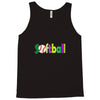 softball neon rhinestud Tank Top