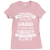 Super Cool Grandad Of A Freaking Awesome Granddaughter Ladies Fitted T-Shirt