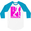run harder gym workout 3/4 Sleeve Shirt