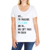 Yes...I'm Pregnant.It's a Boy! And No...You Can't Touch My Belly! Ladies Curvy T-Shirt