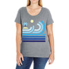 beach Ladies Curvy T-Shirt