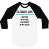 October Girl 3/4 Sleeve Shirt
