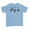 man woman geek symbols Youth Tee
