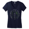 know your bones Women's V-Neck T-Shirt