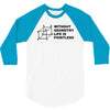 without geometry life is pointless funny math school science nerd geek 3/4 Sleeve Shirt