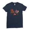 bar fight Ladies Fitted T-Shirt