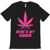 Support Breast Cancer Awareness With A Pink Cannabis Leaf T-Shirt