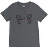 cute love robots V-Neck Tee