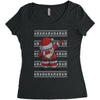 ugly santa dabbing Women's Triblend Scoop T-shirt