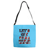 star spangled hammered Adjustable Strap Totes
