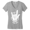 stand for heavy metal Women's V-Neck T-Shirt