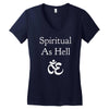 spiritual as hell Women's V-Neck T-Shirt