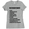 rules for dating my daughter shirt t shirt perfect father's gift Ladies Fitted T-Shirt