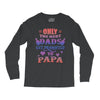 only the best dads get promoted to papa Long Sleeve Shirts