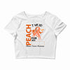 wear peach for  my [you can write any name] Crop Top