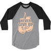 Never Give Up Uterine Cancer Awareness 3/4 Sleeve Shirt