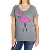 animal pink Ladies Curvy T-Shirt