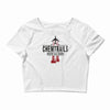 jet chemtrails red &amp; grey logo Crop Top