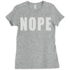 nope (2) Ladies Fitted T-Shirt