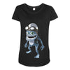 funny crazy frog, ideal gift or birthday present Maternity Scoop Neck T-shirt