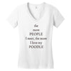 poodle lover Women's V-Neck T-Shirt