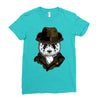 panda rorschach Ladies Fitted T-Shirt