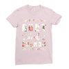 i have two titles aunt and dogmom and i rock them both with roses Ladies Fitted T-Shirt