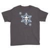 skull snowflakes alternative christmas jumper Youth Tee