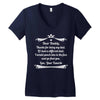Dear Daddy, Thanks for Being my Dad Baby Boy Letter to Father Women's V-Neck T-Shirt