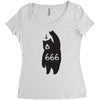 Black Bear Metal Women's Triblend Scoop T-shirt