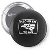 hecho en tejas Pin-back button