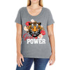 Girl Power White Write Ladies Curvy T-Shirt