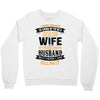 Super Cool Wife Of A Freaking Awesome Husband Crewneck Sweatshirt