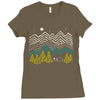 camping Ladies Fitted T-Shirt