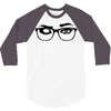 glasses 3/4 Sleeve Shirt