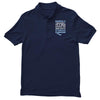 happily married to a man kicking the crap outta stomach cancer Men's Polo Shirt