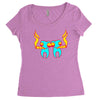 high tooths with joint Women's Triblend Scoop T-shirt