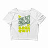 rage quit Crop Top