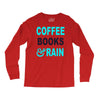 coffee books and rain Long Sleeve Shirts