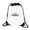 I Hate People Drawstring Bags