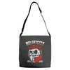 praying skull Adjustable Strap Totes