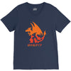 mega fire V-Neck Tee
