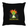 shocking news Throw Pillow