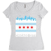 Chicago City Women's Triblend Scoop T-shirt